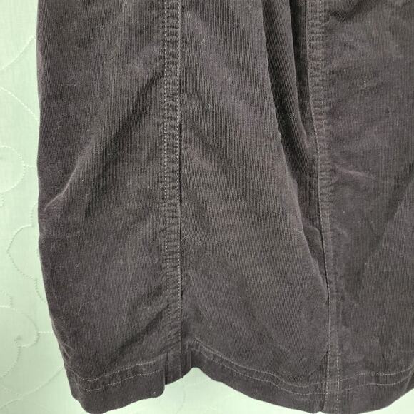 Banana Republic Womens Skirt 12 Purple Corduroy Front Slit‎ Belt Loops Pockets - Picture 9 of 12